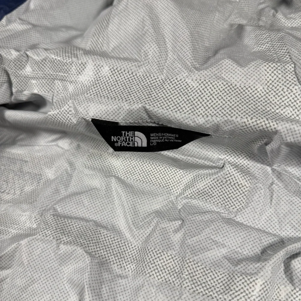 The North Face DryVent Rain Jacket  Shady Blue Hooded Lightweight Size Large NWT